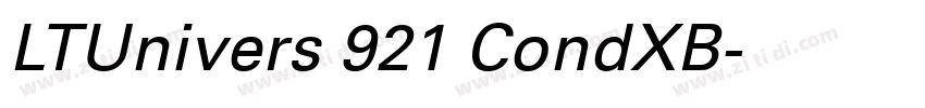 LTUnivers 921 CondXB字体转换